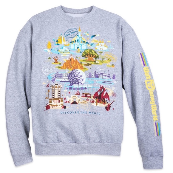 walt disney world grey crew neck